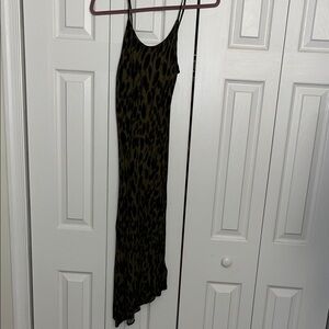 Silence + Noise Animal Print Maxi Dress
